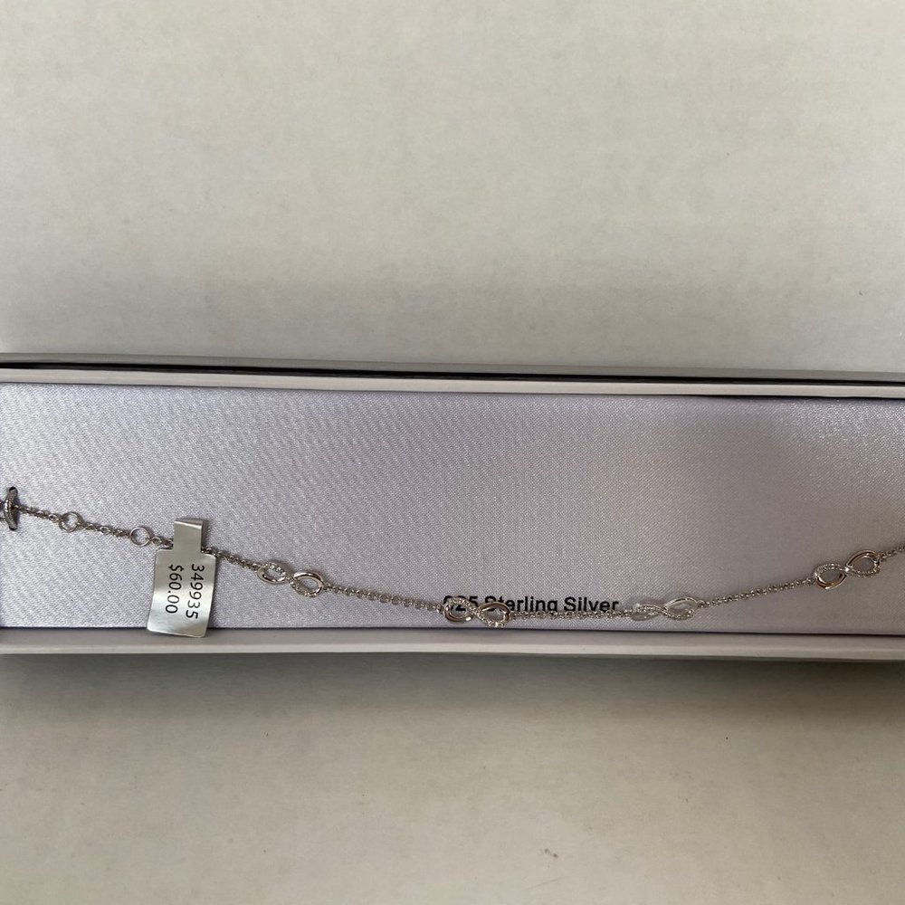 Things Remembered Bracelet w/ CZ infinity symbols